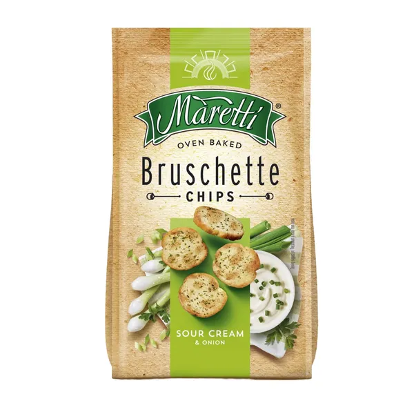 Ceptas sausmaizītes Maretti ar skāba krējuma un sīpolu garšu 140g