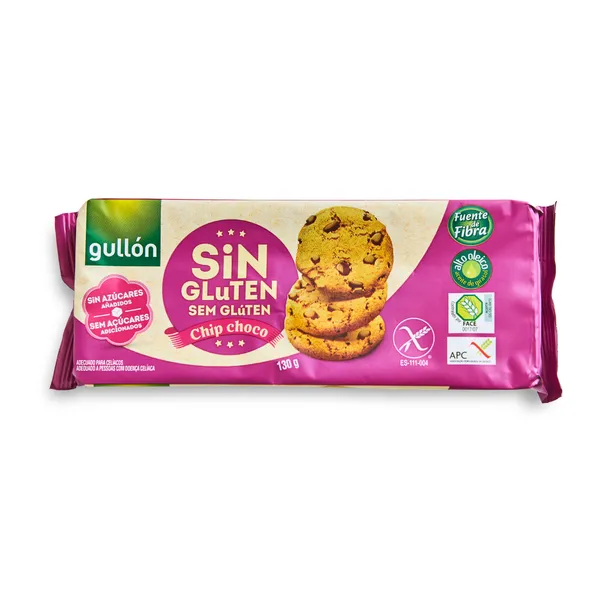Cepumi Gullon Chip Choco Bez Glutena ar saldinātāju 130G