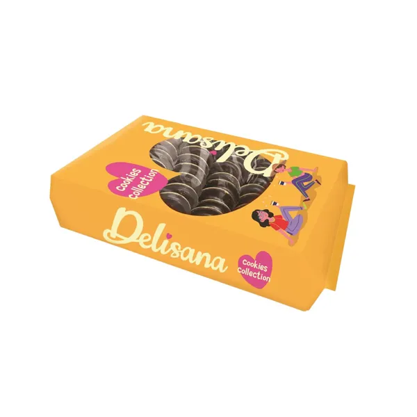 Cepumi Delisana ar apelsīnu garšas želeju kakao glazūrā 800g