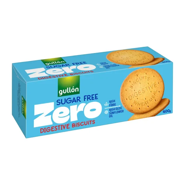 Cepumi Gullon Zero Digestive bez cukura ar saldinātājiem 400g