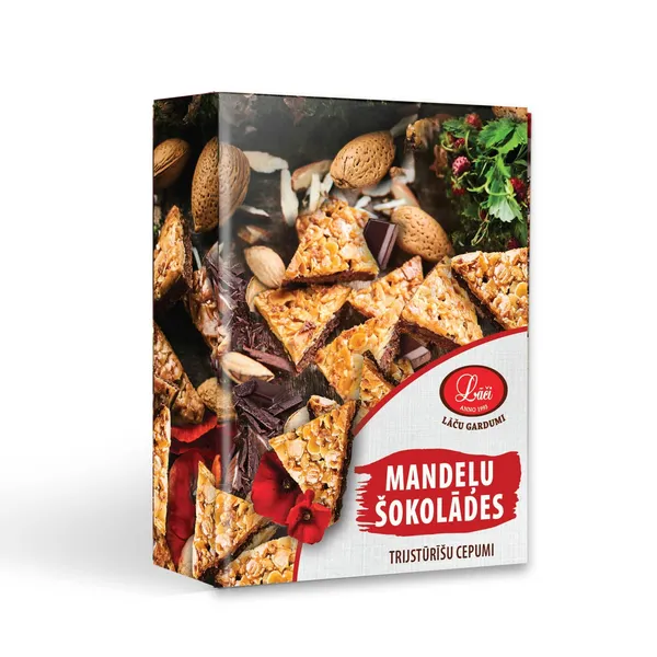 Cepumi Lāči šokolādes mandeļu trijstūrīši 220g