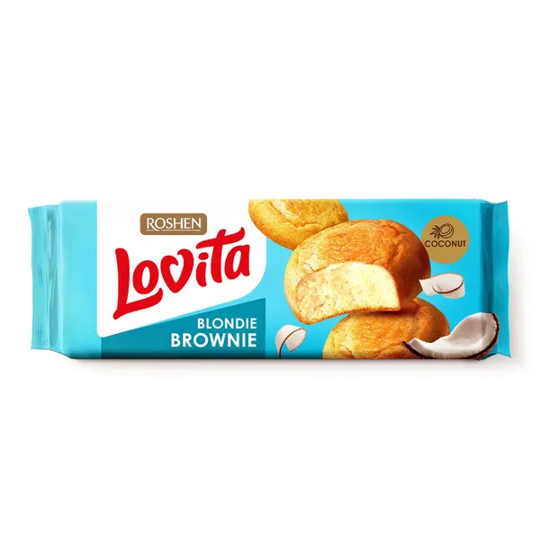 Cepumi Roshen Lovita Blondie Brownie ar kokosriekstiem 152g