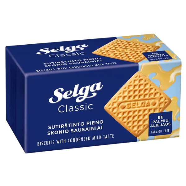 Cepumi Selga ar iebiezinātā piena garšu 180g