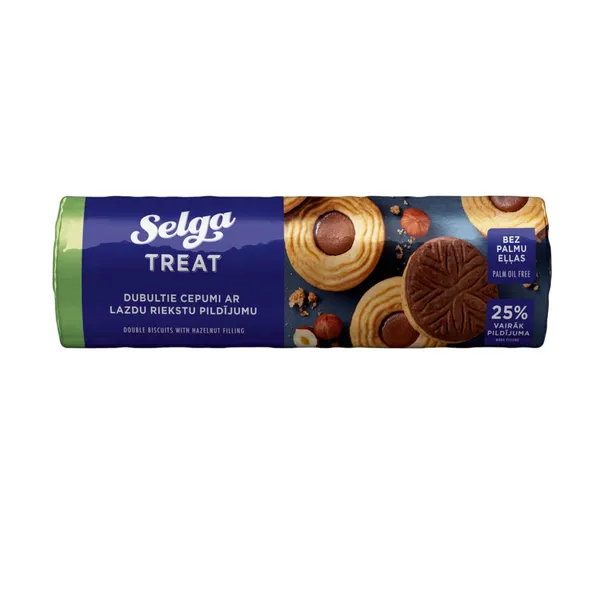 Cepumi Selga Dubultie ar lazdu riekstu pildījumu 205g