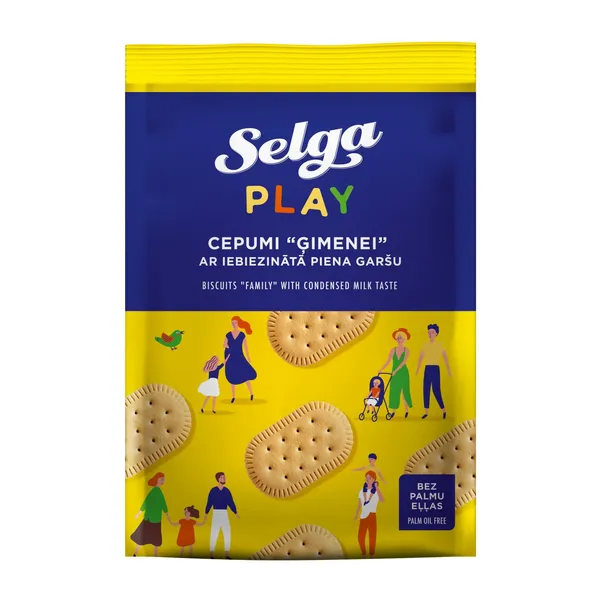 Cepumi Selga Ģimenei ar iebiezinātā piena garšu 300g
