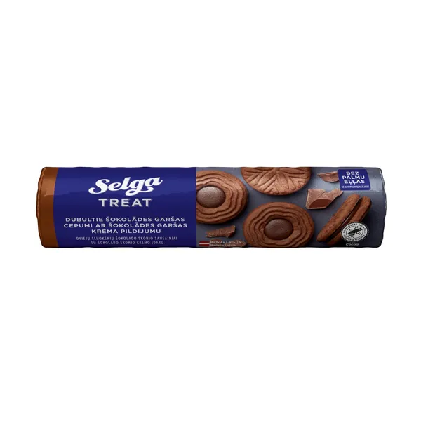Cepumi Selga Treat ar šokolādes garšas krēma pildījumu 205g