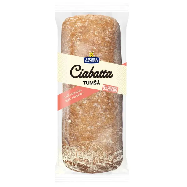 Ciabatta Tumšā 250g, Latvijas Maiznieks