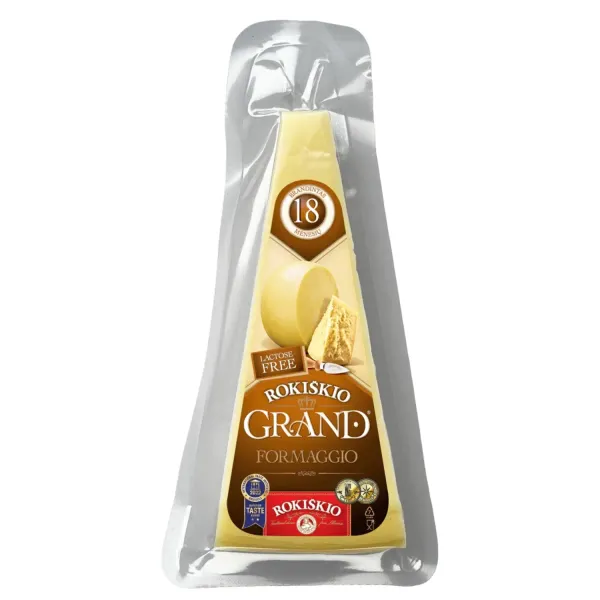 Cietais siers Rokiskio Grand nogatavināts 18 mēnešus 37% 180g