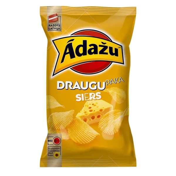 Čipsi Ādažu Draugu paka ar siera garšu 180g