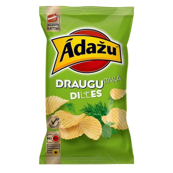 Čipsi Ādažu Draugu Paka diļļu 180g