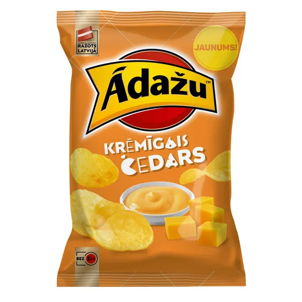 Čipsi Ādažu krēmīgais čedars 130g