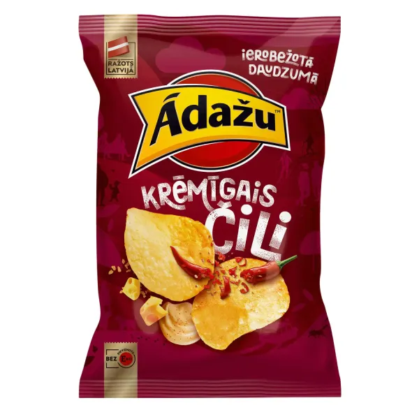 Čipsi Ādažu krēmīgais čili 130g