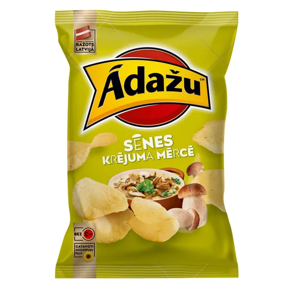 Čipsi Ādažu sēnes krējuma mērcē 130g