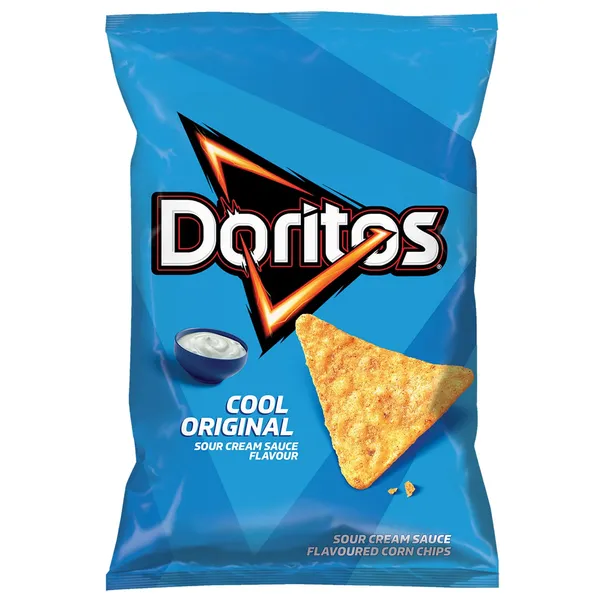 Kukurūzas čipsi Doritos ar skābā krējuma mērces garšu 100g