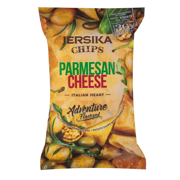 Kartupeļu čipsi Jersika's ar Parmas sieru 90g