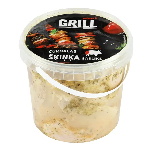 Cūkas šķiņķa šašliks Rimi ar sīpoliem Tradicionālais 1kg