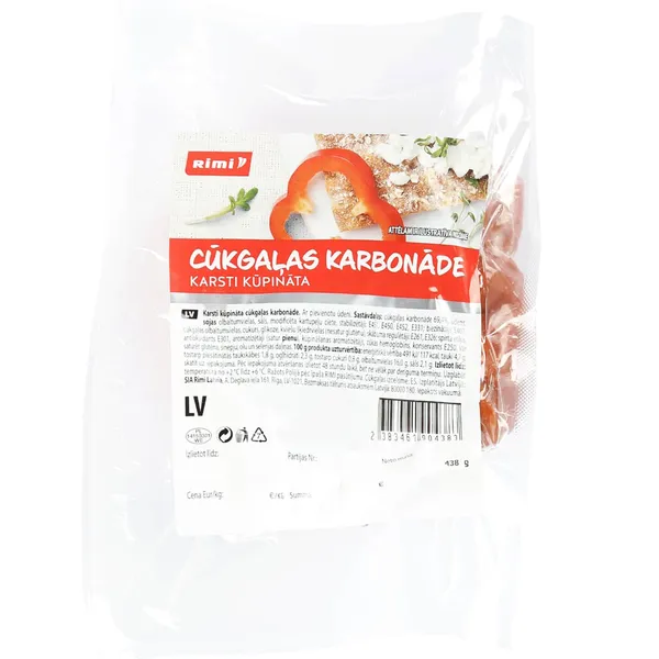 Cūkgaļas karbonāde Rimi karsti kūpin.fas.kg