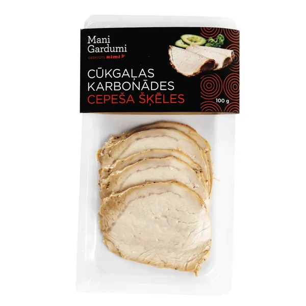 Cūkgaļas karbonādes cepeša, šķēlēs 100g