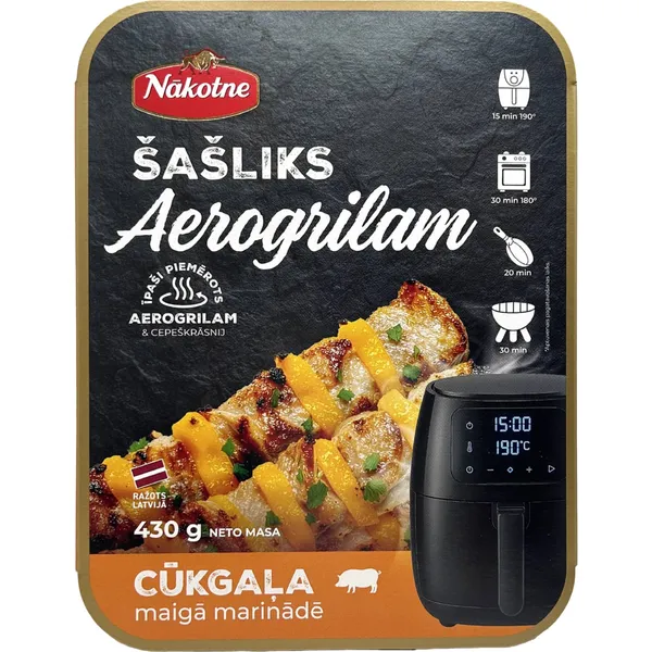 Cūkgaļas šašliks Nākotne maigā marinādē 430g