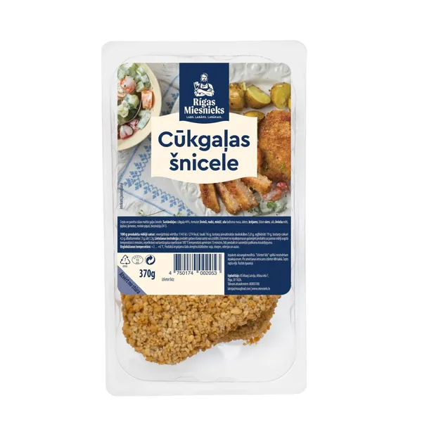 Cūkgaļas šnicele Rīgas Miesnieks 370g