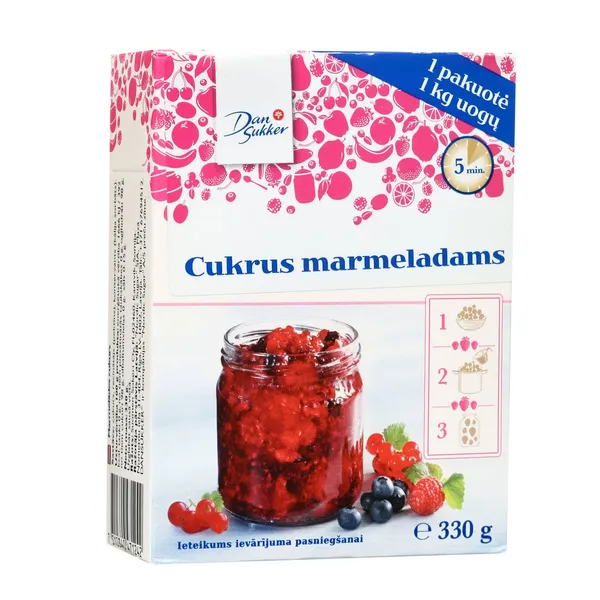 Cukurs Dansukker marmelādes 330g