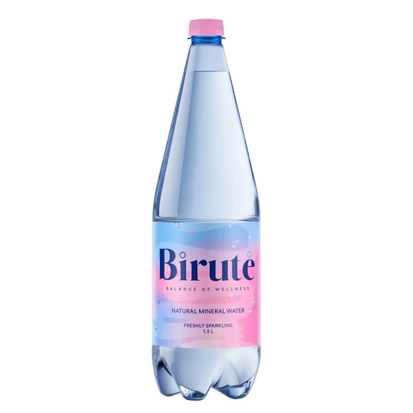 Dabīgs minerālūdens Birute gāzēts 1,5l