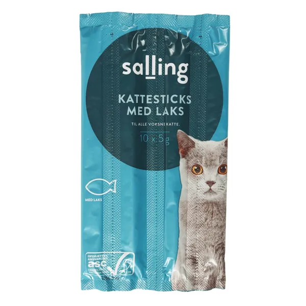 Daļēji mitra uzkoda kaķiem Salling ar lasi 50g
