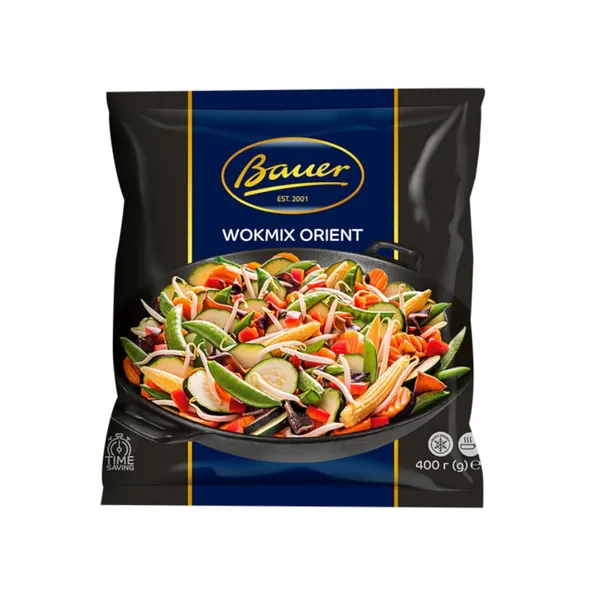 Dārzeņu maisījums Bauer Wokmix Orient, saldēti 400 g