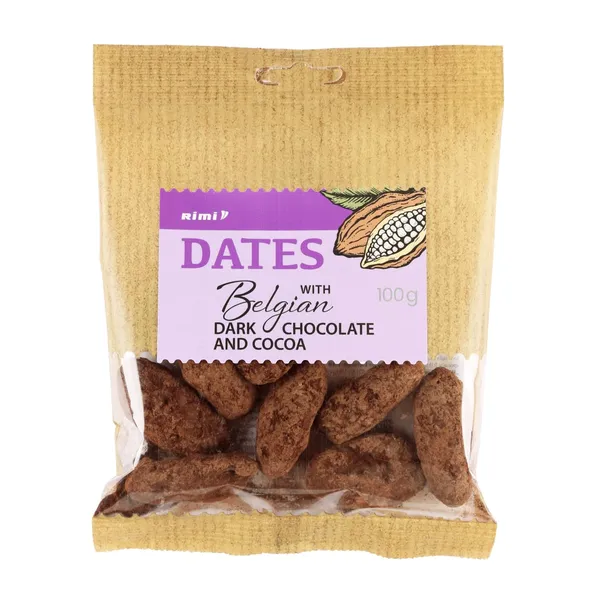 Dateles Rimi ar tumšo Beļģu šokolādi 100g