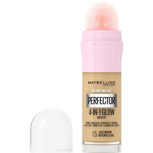 Daudzfunkcionāls tonālais krēms Maybelline Instant Perfector 4on1 Glow 1.5 Light-Medium 1gab.