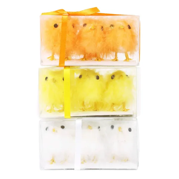 Dekoratīvas vistas Cozy Home 5cm ar spalvām 3gab. ES26