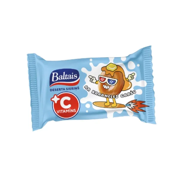 Deserta sieriņš Baltais ar C vitamīnu un karameļu garšu 38g
