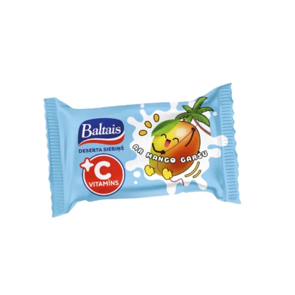 Deserta sieriņš Baltais ar C vitamīnu un mango garšu 38g