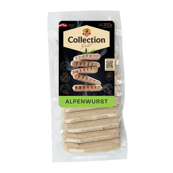 Desiņas ĀDAŽI Grill Collection Alpenwurst 300g