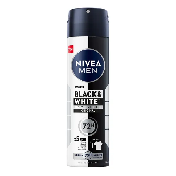 Dezod. antiperspirants v. izsm. Nivea black&white 150ml