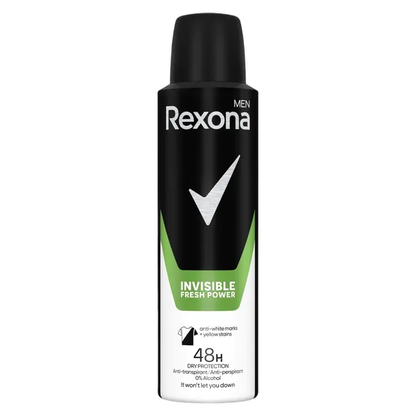 Dezodorants izsmidzināms vīriešiem Rexona Invisible Fresh 150ml