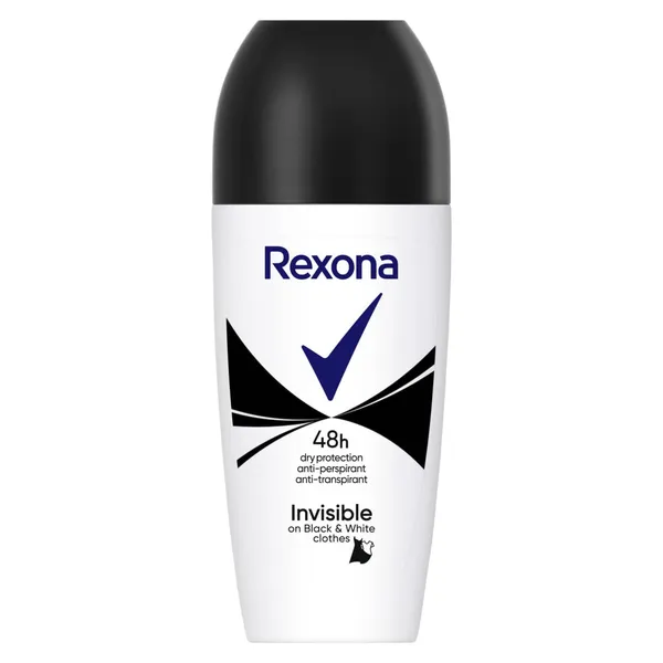 Dezodorants Rexona Invisible On Black & White Clothes rullītis 50ml