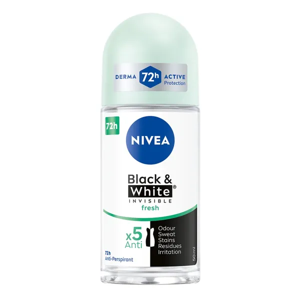 Nivea deo.rullītis b&w fresh siev. 50ml