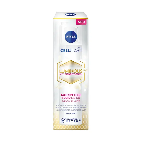 Dienas fluīds Nivea Cellular Luminous 630 Antispot pret pigmentācijas plankumiem SPF50 40ml