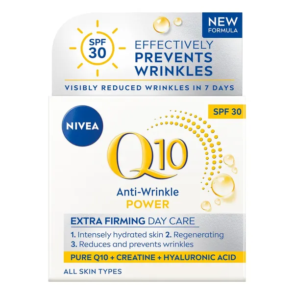 Dienas krēms Nivea Q10 pretgrumbu SPF30 50ml