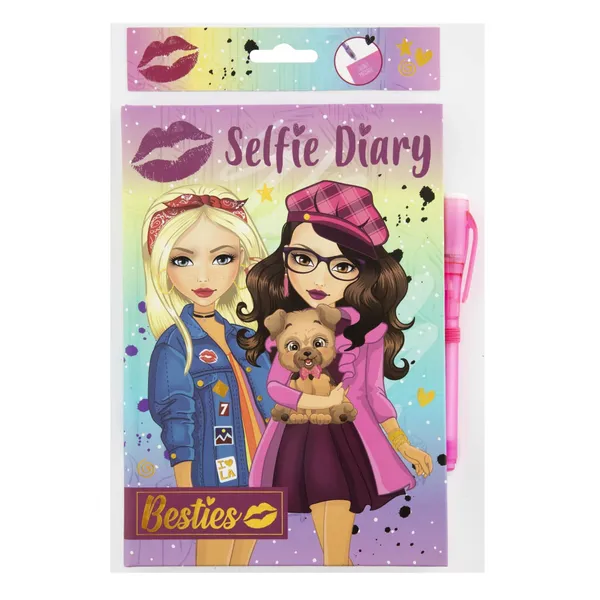 Dienasgrāmata un pildspalva Grafix Besties 21x15 cm, 50 lapas SS26