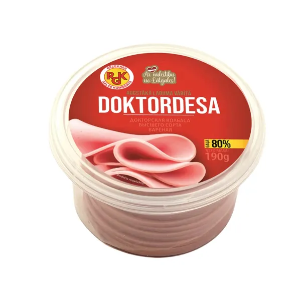 Doktordesa augstākā labuma vārīta, šķēlēs 190g