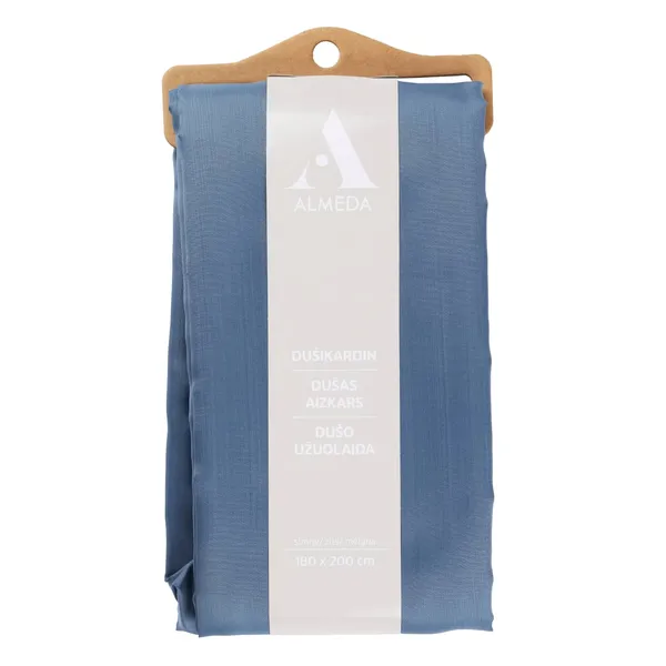 Dušas aizkars Almeda zils 1,8x2m SS25