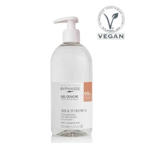 Dušas želeja Byphasse Back to Basics visiem ādas tipiem 750ml