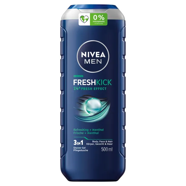 Dušas želeja Nivea Men Fresh Kick vīriešiem 500ml