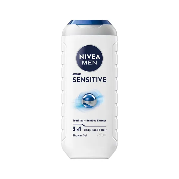 Dušas želeja Nivea Sensitive vīriešiem 250ml