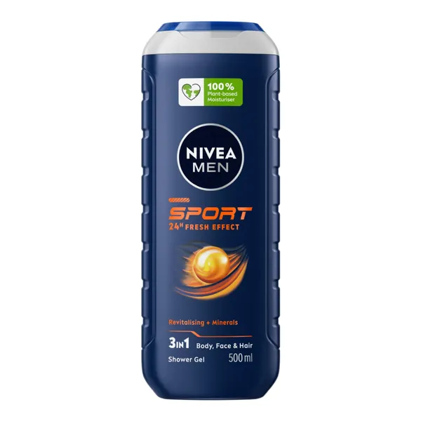 Dušas želeja Nivea Sport, vīriešiem 500ML