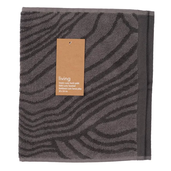 Dvielis 30x50 cm tumši pelēks SS26