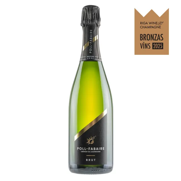 Dzirkstošais vīns Poll Fabaire Crémant de Luxembourg Cuvée Brut 12,5% 0,75l