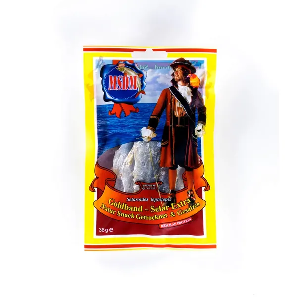 Dzeltensvītru stavrida kūpināta, kaltēta, ar saldinātājiem 36g